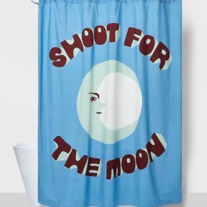 NWT Shoot For The Moon Shower Curtain